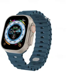 Ocean Band Compatible with Apple Watch band 38mm 40mm 41mm 42mm 44mm 45mm 49mm Waterproof Adjustable Women Men Silicone Strap Replacement Wristband for iwatch Series Ultra 8 7 6 5 4 3 2 1 SE