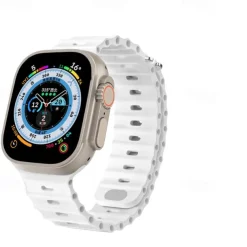 Ocean Band Compatible with Apple Watch band 38mm 40mm 41mm 42mm 44mm 45mm 49mm Waterproof Adjustable Women Men Silicone Strap Replacement Wristband for iwatch Series Ultra 8 7 6 5 4 3 2 1 SE