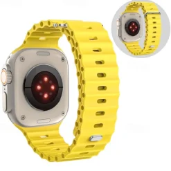 Ocean Band Compatible with Apple Watch band 38mm 40mm 41mm 42mm 44mm 45mm 49mm Waterproof Adjustable Women Men Silicone Strap Replacement Wristband for iwatch Series Ultra 8 7 6 5 4 3 2 1 SE