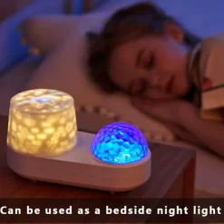 Ocean Light Projector Jellyfish Lamp for Bedroom 360 Degree Rotating Night Lights Projector 6 Colors Double-Layer Stereo Projection Effect Galaxy Projection Night Light Kids Toys Birthday