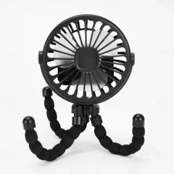 Octopus Fan Easy to Carry Multi-Functional Folding Office Desktop Outdoor Camping Stroller Handheld Fan Baby Stroller Fan Hand Held Bicycle Portable FanVentilator Silent Outdoor Cooler Neck Fan