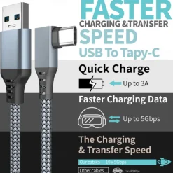 Oculus Quest2 Link Cable Computer VR Game Console VR Glasses USB To Type-c Connection Cable