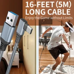 Oculus Quest2 Link Cable Computer VR Game Console VR Glasses USB To Type-c Connection Cable