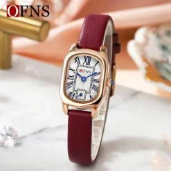 OFNS Brand Women Quartz Watch Fashion Casual Wristwatch Waterproof World Time Decoration Stainless Steel Watch