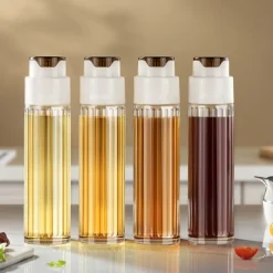 Oil Bottle Cooking Seasoning Sauce Bottle Glass Storage Bottles For Oil and Vinegar Creative Oil Dispenser For Kitchen Accessory