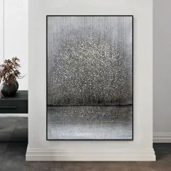 Oil Painting Hand Painted Vertical Abstract Landscape Classic Modern Rolled Canvas (No Frame)