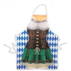 Oktoberfest Apron Dirndl Lederhosen Oktoberfest / Beer Bavarian Bavarian Couple Bavarian Munich Wiesn Wiesn Women's Traditional Style Cloth Apron