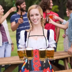 Oktoberfest Apron Dirndl Trachtenkleider Oktoberfest / Beer Bavarian Bavarian Traditional Style Wiesn Women's Traditional Style Cloth Apron