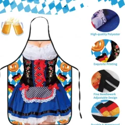 Oktoberfest Apron Dirndl Trachtenkleider Oktoberfest / Beer Bavarian Bavarian Traditional Style Wiesn Women's Traditional Style Cloth Apron