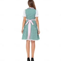 Oktoberfest Apron Trachtenkleider Oktoberfest / Beer Bavarian Bavarian German Wiesn Women's Traditional Style Cloth Blouse Dress Apron