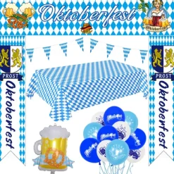 Oktoberfest Balloon Set Oktoberfest Scene Decoration Arrangement 12 Inch Latex Beer Party Balloons