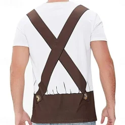 Oktoberfest Beer Bavarian T-shirt Lederhosen 3D Graphic For Men's Adults' Carnival Oktoberfest Beer 3D Print Party Casual Daily
