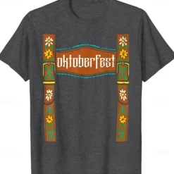 Oktoberfest Beer Bavarian T-shirt Lederhosen Anime 3D Graphic For Men's Adults' Oktoberfest Beer Masquerade 3D Print Vacation Casual Daily