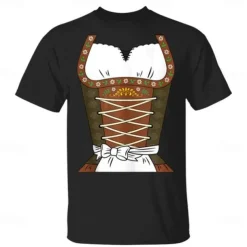 Oktoberfest Beer Bavarian T-shirt Lederhosen 3D For Women's Adults' Carnival Oktoberfest Beer Hot Stamping Party Casual Daily