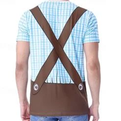 Oktoberfest Beer Bavarian T-shirt Lederhosen 3D Graphic For Men's Adults' Carnival Oktoberfest Beer 3D Print Party Casual Daily