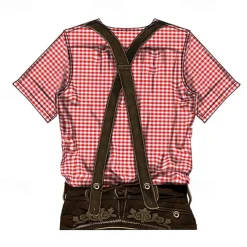 Oktoberfest Beer Bavarian T-shirt Lederhosen 3D Graphic For Men's Adults' Carnival Oktoberfest Beer 3D Print Party Casual Daily