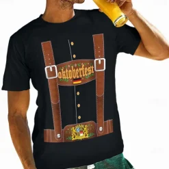 Oktoberfest Beer Bavarian T-shirt Lederhosen 3D For Men's Adults' Carnival Oktoberfest Beer Hot Stamping Party Casual Daily