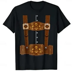 Oktoberfest Beer Bavarian T-shirt Lederhosen 3D For Men's Adults' Carnival Oktoberfest Beer Hot Stamping Party Casual Daily