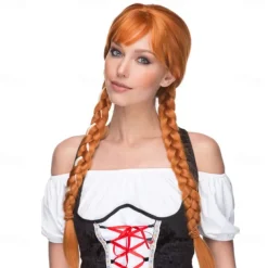 Oktoberfest Beer Cosplay Wigs Ahnna German Beer Maid