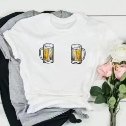 Oktoberfest Beer Craft Cosplay Costume T-shirt Anime Beer Classic Street Style For Couple's Men's Women's Adults' Oktoberfest Beer Hot Stamping