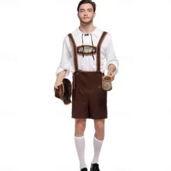 Oktoberfest Beer Oktoberfest Lederhosen Wiesn Traditional Style Wiesn Men's Traditional Style Cloth