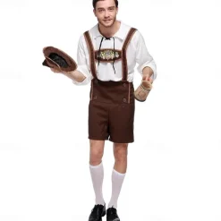 Oktoberfest Beer Oktoberfest Lederhosen Wiesn Traditional Style Wiesn Men's Traditional Style Cloth