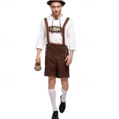 Oktoberfest Beer Oktoberfest Lederhosen Wiesn Traditional Style Wiesn Men's Traditional Style Cloth