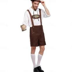 Oktoberfest Beer Oktoberfest Lederhosen Wiesn Traditional Style Wiesn Men's Traditional Style Cloth