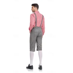 Oktoberfest Blouse / Shirt Lederhosen Oktoberfest / Beer Bavarian Bavarian Wiesn Men's Traditional Style Cloth Blouse Shorts Hat