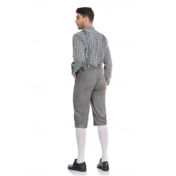 Oktoberfest Blouse / Shirt Lederhosen Oktoberfest / Beer Bavarian Bavarian Wiesn Men's Traditional Style Cloth Blouse Shorts Hat