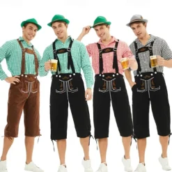 Oktoberfest Blouse / Shirt Lederhosen Bavarian Bavarian German Wiesn Men's Traditional Style Cloth Shirt Shorts Hat