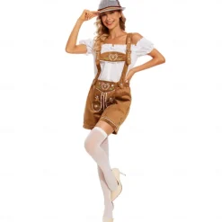 Oktoberfest Blouse / Shirt Lederhosen Alpine Hat Bavarian Bavarian German Wiesn Women's Traditional Style Cloth
