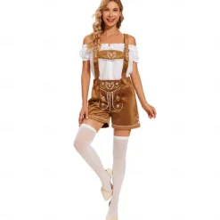 Oktoberfest Blouse / Shirt Lederhosen Alpine Hat Bavarian Bavarian German Wiesn Women's Traditional Style Cloth