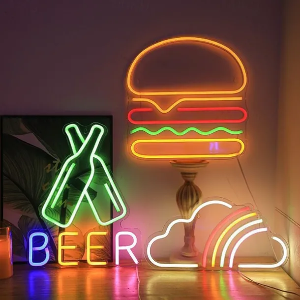 Oktoberfest Cheers Beer Bottle Neon Bar Sign USB ON/OFF Switch Powered LED Neon Light for Pub Party Man Cave Restaurant Club Shop Wall Decor