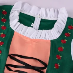 Oktoberfest Dirndl Trachtenkleider Oktoberfest / Beer Bavarian Bavarian Wiesn Traditional Style Wiesn Women's Traditional Style Cloth Dress Apron