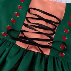 Oktoberfest Dirndl Trachtenkleider Oktoberfest / Beer Bavarian Bavarian Wiesn Traditional Style Wiesn Women's Traditional Style Cloth Dress Apron