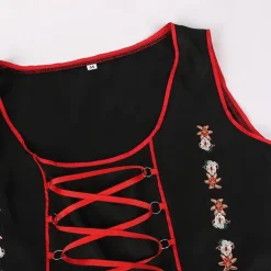 Oktoberfest Dirndl Trachtenkleider Dirndl Blouse Bavarian Maid German Munich Wiesn Women's Traditional Style Cloth Blouse Dress Apron