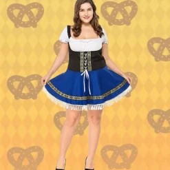 Oktoberfest Dirndl Trachtenkleider Dirndl Blouse Oktoberfest / Beer Bavarian German Munich Wiesn Women's Traditional Style Cloth Dress Socks