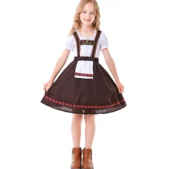 Oktoberfest Dirndl Trachtenkleider Dirndl Blouse Oktoberfest / Beer Bavarian Bavarian Wiesn Traditional Style Wiesn Girls' Traditional Style Cloth Blouse Dress