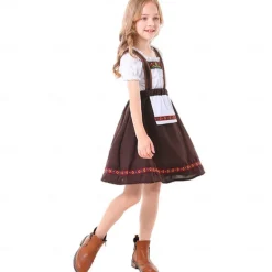 Oktoberfest Dirndl Trachtenkleider Dirndl Blouse Oktoberfest / Beer Bavarian Bavarian Wiesn Traditional Style Wiesn Girls' Traditional Style Cloth Blouse Dress