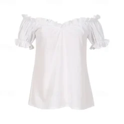 Oktoberfest Dirndl Trachtenkleider Dirndl Blouse Oktoberfest / Beer Bavarian Traditional Style Traditional Costume Dress Wiesn Women's Traditional Style Cloth Blouses Dress Apron