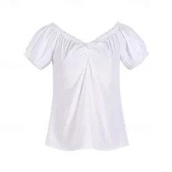 Oktoberfest Dirndl Trachtenkleider Dirndl Blouse Oktoberfest / Beer Bavarian Traditional Style Traditional Costume Dress Wiesn Women's Traditional Style Cloth Blouses Dress Apron