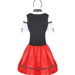 Oktoberfest Dress Cosplay Costume Masquerade Oktoberfest / Beer Cosplay Wiesn Women's Performance Halloween Party / Cocktail Traditional Style Cloth Dress Headwear
