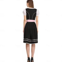 Oktoberfest Dress Dirndl Trachtenkleider Oktoberfest / Beer Bavarian Bavarian Traditional Costume Dress Wiesn Women's Traditional Style Cloth Blouse Dress Apron