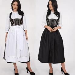 Oktoberfest Dress Dirndl Bavarian Maid German Munich Wiesn Women's Traditional Style Cloth