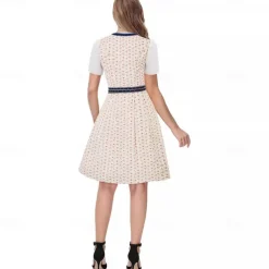 Oktoberfest Dress Dirndl Trachtenkleider Oktoberfest / Beer Bavarian Traditional Costume Dress Wiesn Women's Traditional Style Cloth Blouses Dress Apron