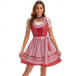 Oktoberfest Dress Dirndl Dirndl Blouse Bavarian Maid German Munich Wiesn Women's Traditional Style Cloth Blouse
