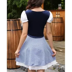 Oktoberfest Dress Dirndl Bavarian Maid German Munich Wiesn Women's Traditional Style Cloth