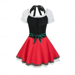 Oktoberfest Dress Dirndl Trachtenkleider Maid German Munich Wiesn Women's Traditional Style Cloth Dress
