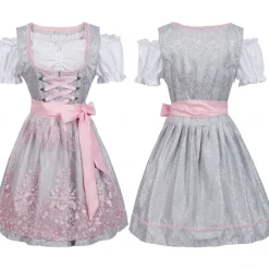 Oktoberfest Dress Dirndl Trachtenkleider Oktoberfest / Beer Bavarian Traditional Style Traditional Costume Dress Wiesn Women's Traditional Style Cloth Blouses Dress Apron